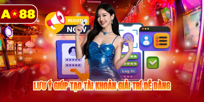 Lưu ý giúp tạo tài khoản giải trí dễ dàng